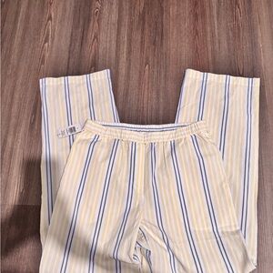 Wilfred Free Striped Yellow and Blue Pants